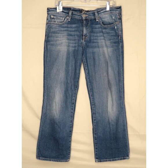 Lucky Brand Jeans Sweet n Low Straight Blue Dark Wash Stretch Women's 10/30 - Picture 1 of 12